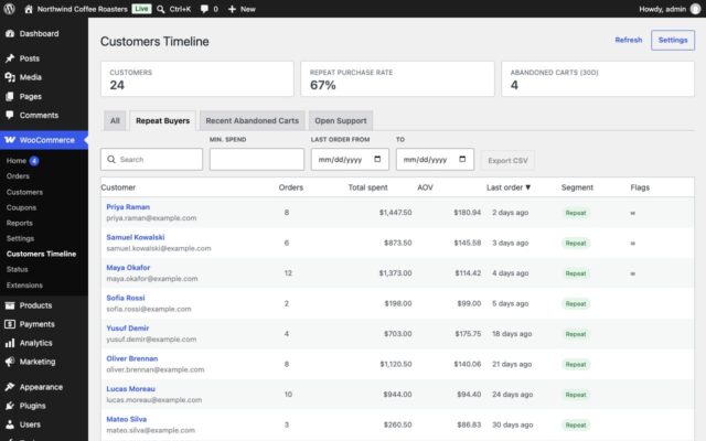 Screenshot of Buyerline